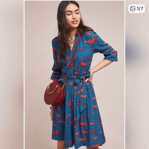 Conversations By Anthropologie #33 Of 52 Wiener Dog Print Dress, VGUC, Size 6